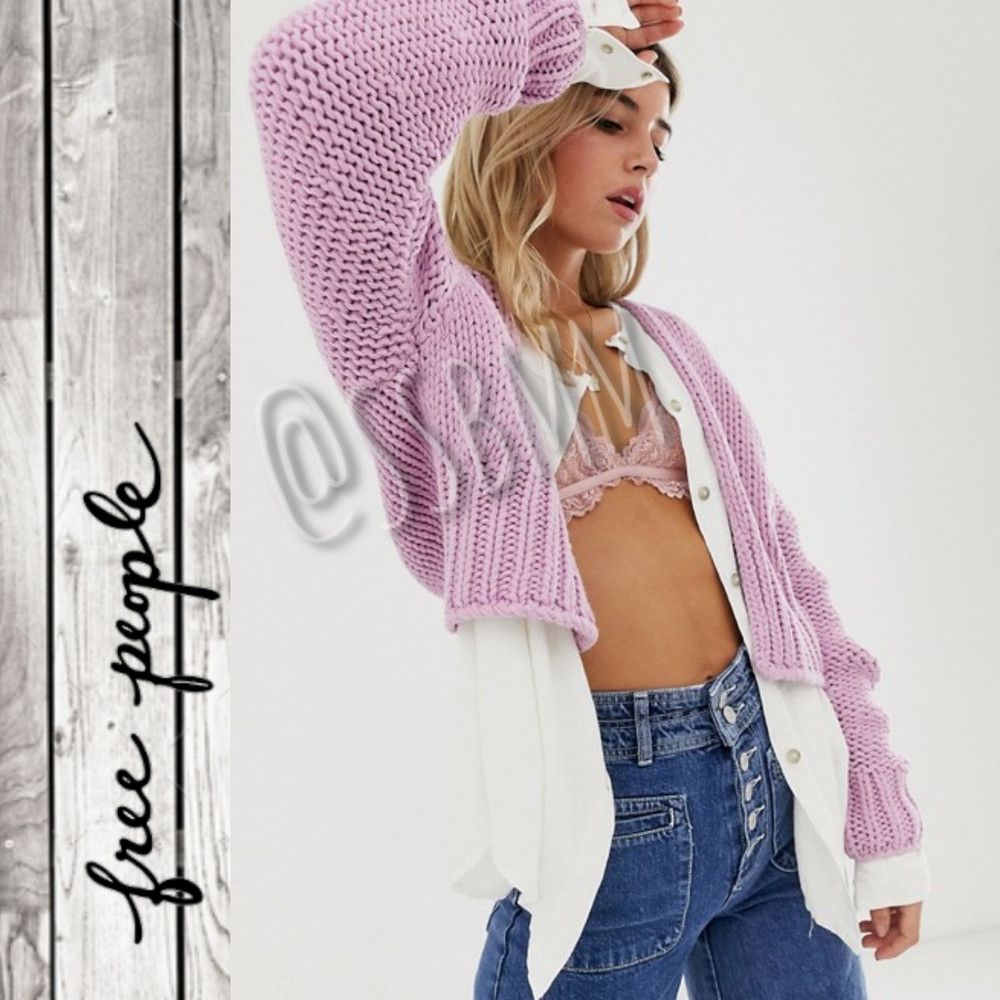 Free People 🍭 Bubblegum Cardigan